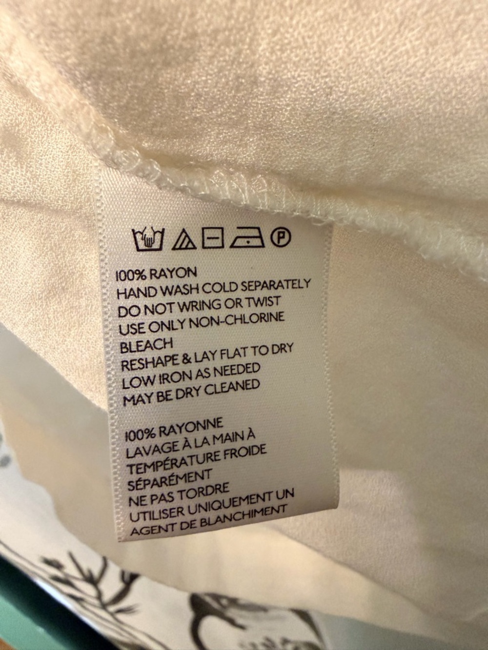 Ecote by Urban Outfitters Cream V-Neck Embroidered Boho Tunic with Navy Detail - Picture 10 of 10